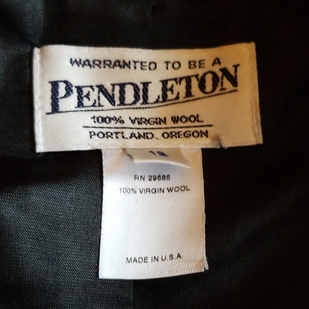 PENDLETON Vintage Wool Jacket Size 12 - Picture 5 of 7